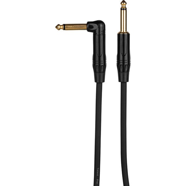 Main product image for Talent GCRB05 Guitar / Instrument Cable 1/4" Male to 1/4" Right Angle Male 5 ft.240-9603